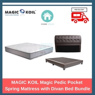 Magic Koil Magic-Pedic (Firm Mattrtess) with Divan Bed Bundle