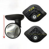 Luggage Wheel Replacement Silent Wheel Travel Repair Bag Parts Universal Wheel for Carry-On Bag Red 