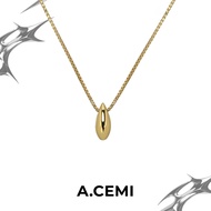 A.CEMI Drop Necklace สร้อยคอเงินชุบทอง 18K โกลว์