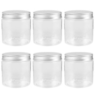 6Pcs Aluminum Lid Mason Jars Food Storage Glass Container Yogurt Canning Portable Lids Mini Baby Con