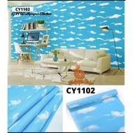 45cm x 10m wall paper, cloud motif wall Sticker wallpaper skybiru gh001/cy1102