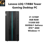 Lenovo LOQ 17IRB8 Tower Gaming Desktop PC (i7-13700F/8GB RAM/512GB SSD/NVIDIA RTX4060 8GB/ Win 11)
