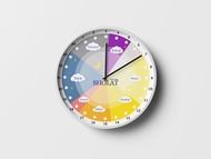 Jam Dinding Edukasi Anak 30CM – Jadwal Waktu Sholat / Jam Dinding Aesthetic 25CM / Jam Dinding Islam