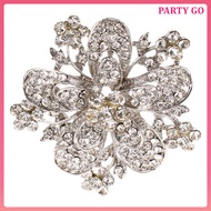 🎉 Multi Rhinestone Brooch Pin Alloy Wedding Corsage for Women Clothing Decoration