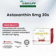 BiO-LiFE Astaxanthin 6mg 30 capsules (EXPIRY DATE JULY 2026)