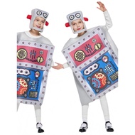 Halloween Children's Robot cosplay Costume Technology Party Kindergarten Event Little Robot Costume
