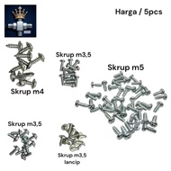 M3 M4 M5 THREADED SCREW BOLT UNIVERSAL SHARP COARSE BOLT