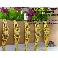 24 Layer Gold Bracelet Krisal Women's Fashion Accessories G26
