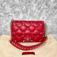 Valentino 華倫天奴 菱形鉚釘經典紅色candystud雲朵女士包