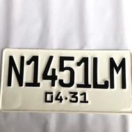 White Car License Plate JDM Car Plate JDM Size