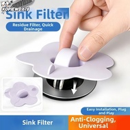 KOPIEWDX78JQ Sink Drain Filter, Flower-shaped Universal Fit Washbasin Leak Plug, Easy To Use Silicon