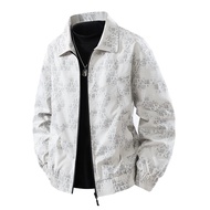 แจ็กเก็ตสำหรับผู้ชายเสื้อโค้ตลำลองธุรกิจขนาดใหญ่สำหรับฤดูใบไม้ร่วง7XL 6XL 8XL เสื้อนอกสีกากีทรงหลวมค