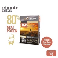 Chunkbits Enrich 23 Premium Dog Food 1Kg Fresh Repack reduces Tear stain, Lamb & Vegetables