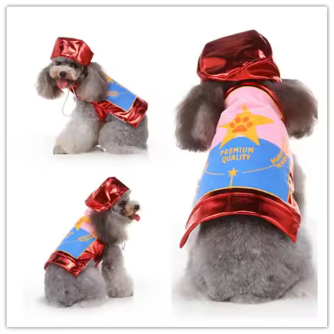 Superman Pet Costume for For Dogs or Cats Supergirl Hero Batgirl Supergirl Cosplay Costumes Dress Up