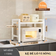 Kệ để lò vi sóng HOMELOVE Kệ bếp đa năng 1 tầng 2 tầng để lò vi sóng đồ dùng nhà bếp khung thép dày