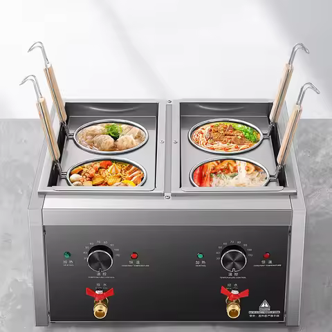 Commercial 6-Hole Electric Cooker 2/4-Hole Instant Noodle Cooker Instant Pot Spicy Hot Pot Broth Ric