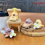 ALISONDZ Capybara Doll Fighter Keychain, Cartoon Cute Capybara Car Pendant, Creative UV Electroplati