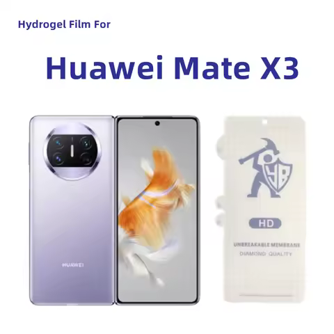 3pcs Clear Hydrogel Film For Huawei Mate X3 Screen Protector For Huawei Mate X3 HD Outer Protective 