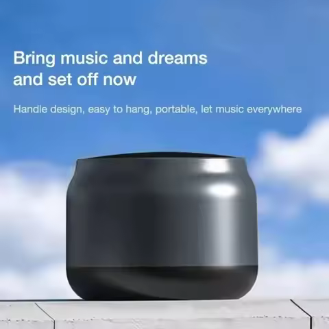360° Surround Sound Bluetooth Speaker Metal Composite Diaphragm HiFi Quality Bluetooth 5.0 Portable