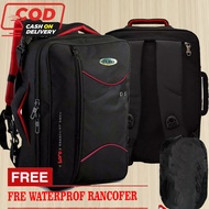 17 inch laptop bag 3 in 1 multifunctional bag fre sling bag + raincover