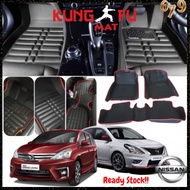 Market679 Nissan Almera Grand Livina Kung Fu Mat 5D PU Leather Floor Mat Car Mat Car Carpet Ready St