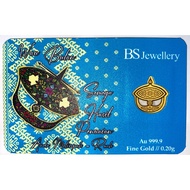 BS Jewellery Emas 999.9 Goldbar Edisi Wau  - F55