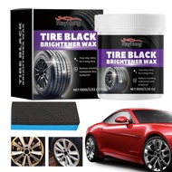 Car Tire Coating Paste Tire Cleaner Tire Shine Wax Brightening Coating Wax Wheel Shine Tire Dressing