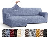 PAULATO BY GA.I.CO. Sectional Couch Cover - Stretch Sofa Slipcover - Washable Corner Couch Covers - 