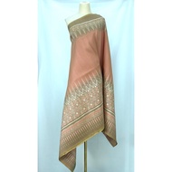 Silk Sarong 6-Shuttle Natural Color Lower Pattern Pink Select Size Code 4L1-ST-051349