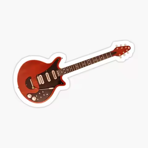Brian May Is Guitar Red Special Queen 10PCS Stickers for Cute Decor Room Luggage Art Window Wall Wat