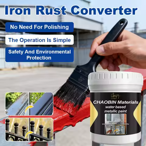 Water-Based Rust Converter Anti-Rust Paint Metal Coating Eco-Friendly Durable Multi-Color Options Fo