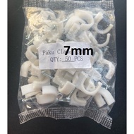 7mm Cable Rivets, Original Concrete Nails - 7mm Clamp Nails, Contents 50 pcs