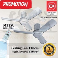 KDK SILVER M11SU CEILING FAN / REMOTE CONTROL CEILING FAN / 44 INCH CEILING FAN / 110CM FAN