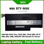 MSI BTY-M6K MSI GF63 8RC, GF75 3RD 8RD, GS63VR 7RG Stealth Pro, GS73VR 7RG Series Laptop Battery