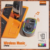 MOXOM MX-VC27 PD 20W + 3.4A Dual USB Bluetooth Wireless Music Transmitter Car Charger Adapter