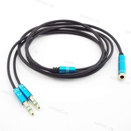 3.5mm Jack Microphone Headset Audio Splitter Aux Extension Cable Female to 2 Male Headphone For Phone Computer L1  SGH2