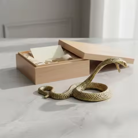 Brass Snake Statue Intricate Features Brass Snake Figurine Miniature Snake Figurine Figurine Collect