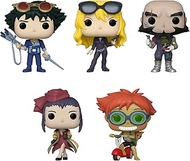 Funko Pop! Cowboy Bebop - Set of 5 - Ed on Sccoter w/EIN, Jet Black, Spike Spiegel, Julia and Faye Valentine