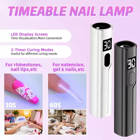 Portable Handheld UV Light for Gel Nails Mini UV Light for Gel Nails Cordless Rechargeable Mini Nail