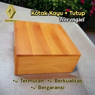 Wooden box 45x25 x 15-30 cm wooden crate lid wooden crate storage box multipurpose storage
