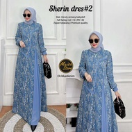 Model Gamis Terbaru 2023 Simple Elegan Dress Batik Kombinasi Polos Kekinian Modern One Set Wanita Hijab Kondangan Dres Pesta Muslim Muslimah Bahan Ceruty Babydoll Shiren Maksi Premium By Meisa