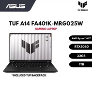 ASUS TUF Gaming A14 Gaming Laptop FA401K-MRG025W (AMD Ryzen™ AI 7-350/RTX™ 5060/32GB/1TB)