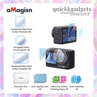 aMagisn Action 5 Pro Tempered Glass Screen Protector (2sets)