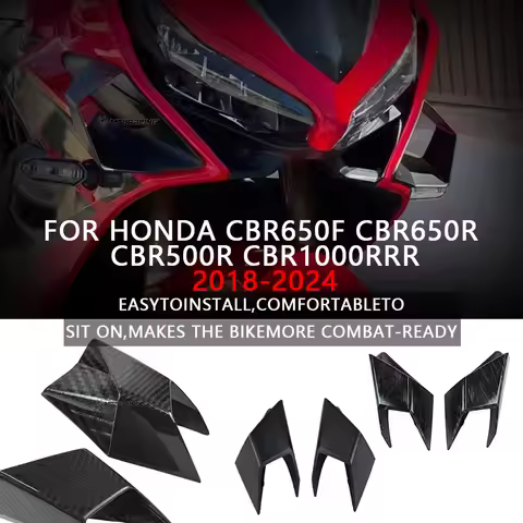 For HONDA Motorcycle Winglet Front Side Spoiler Wing Deflector CBR650F CBR650R CBR500R CBR1000RRR Fa