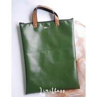 Document Bag Bahan VINIL GILAP/Tas Dokumen Map Kulit Sintetis Anti Air