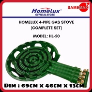 HOMELUX LOW PRESSURE 4-PIPE GAS STOVE/BURNER HL-50