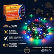 SANKING 7 Color Rainbow LED Tumbler Decorative Lights 8 Flashing Modes August Independence Day Decor