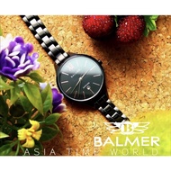 *Ready Stock*ORIGINAL Balmer 9164M-BK-48 Black Stainless Steel Sapphire Glass Water Resistant Ladies Watch