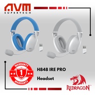 AVM REDRAGON Ire Pro H848 3 Mode Wireless Gaming Headset - Grey / Blue