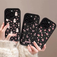 MERAH Soft TPU Case with Fresh Pink Flower Design for Realme 12 Lite 13 12+ 12 12x 10 9 Pro+ 9 8 7 6